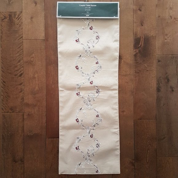 Laura Ashley Caspian Table Runner 13" x 72" (NEW) - Picture 1 of 5